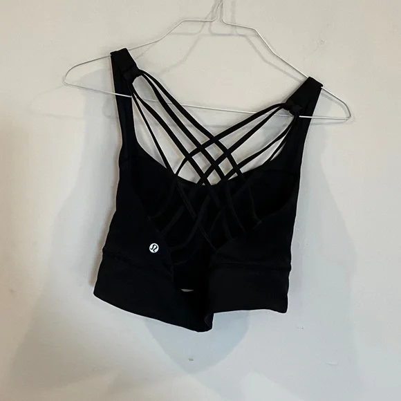 Lululemon Athletica Black Strappy Back Top - Picture 2 of 5